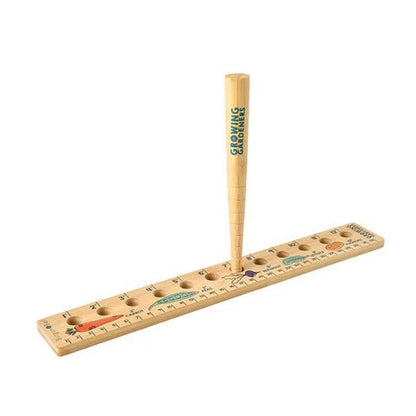 Burgon &amp; Ball - Growing Gardeners Seed Ruler &amp; Dibblet - The Flower Crate