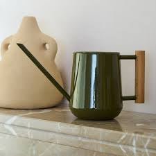 Burgon &amp; Ball - Olive Indoor Watering Can - The Flower Crate