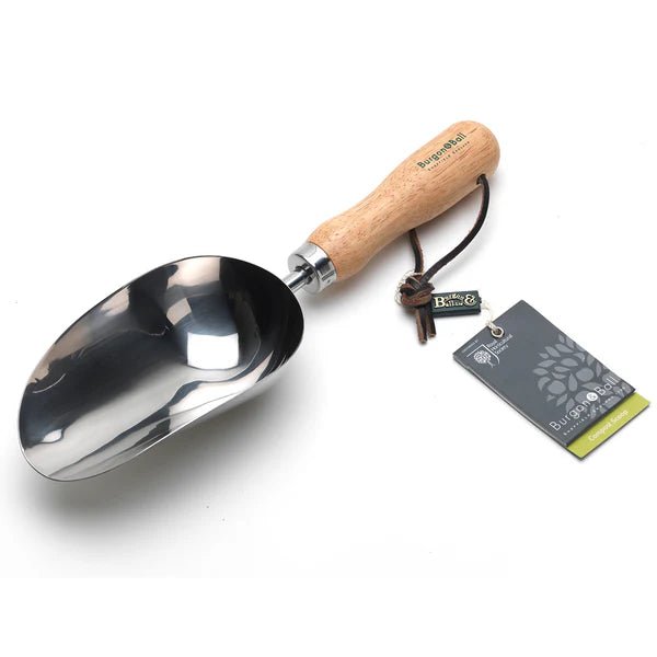 Burgon &amp; Ball - Stainless Compost Scoop - The Flower Crate