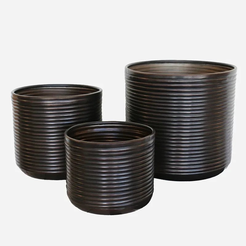 Calypso Bronze Planter Pots - The Flower Crate