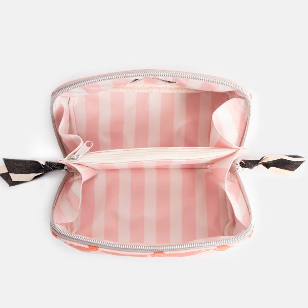 Caroline Gardner - Lopped Hearts Flat Lay Cosmetic Bag - The Flower Crate