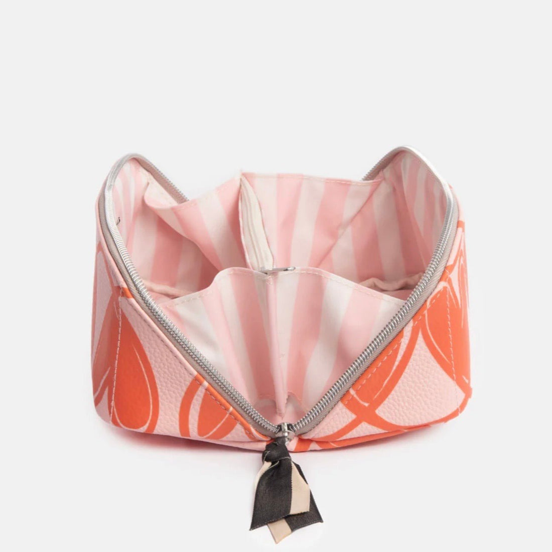 Caroline Gardner - Lopped Hearts Flat Lay Cosmetic Bag - The Flower Crate