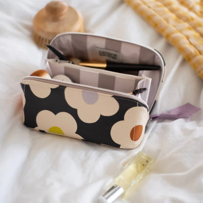 Caroline Gardner - Multi Flower Flat Lay Cosmetic Bag - The Flower Crate