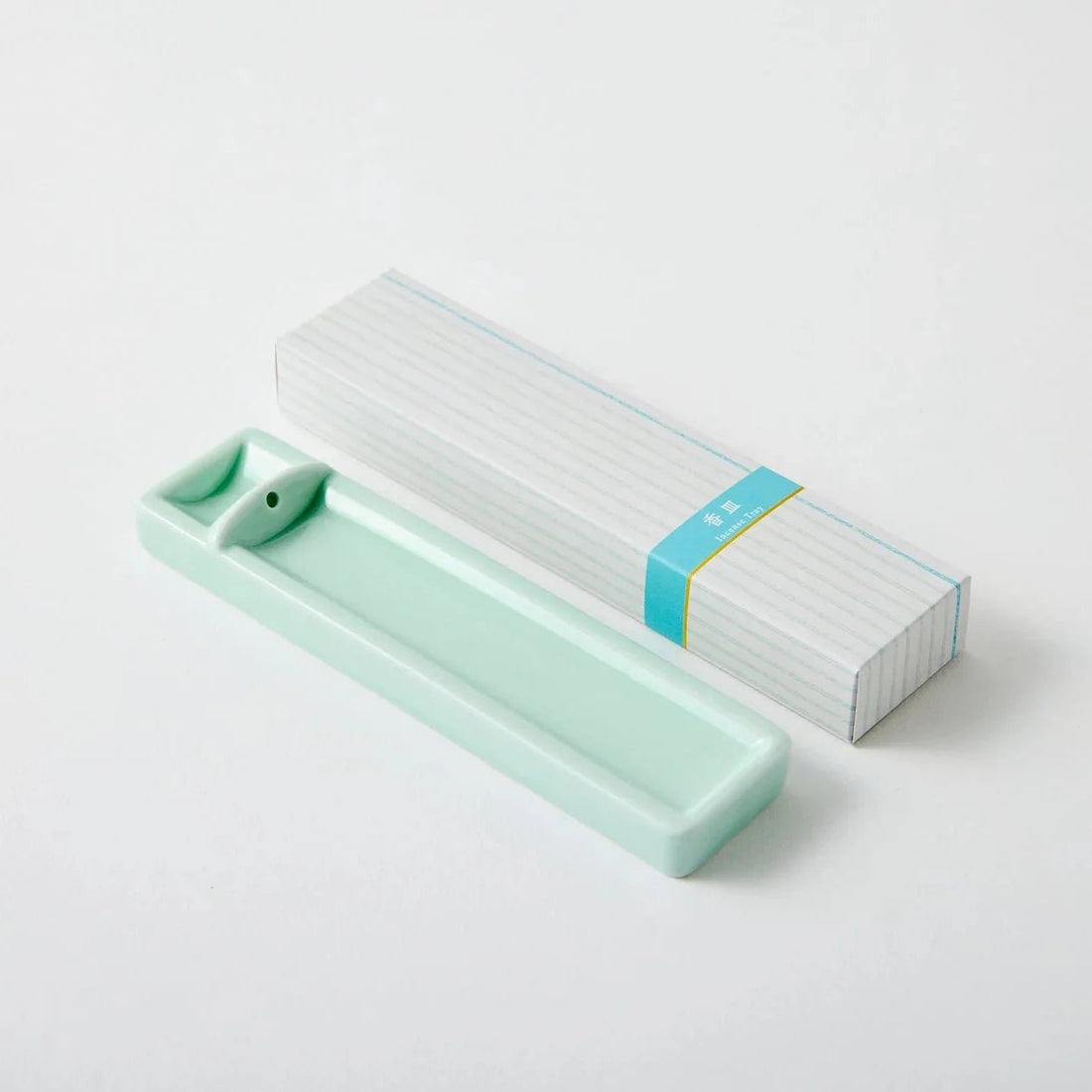 Celadon Long Incense Holder - The Flower Crate