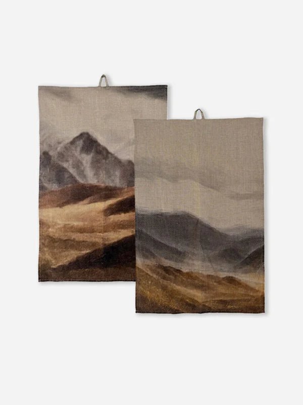 Central Otago Linen Tea Towel - The Flower Crate