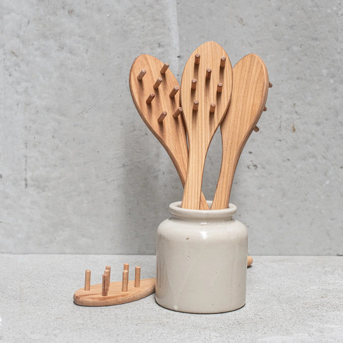Cherrywood Spaghetti Spoon - The Flower Crate