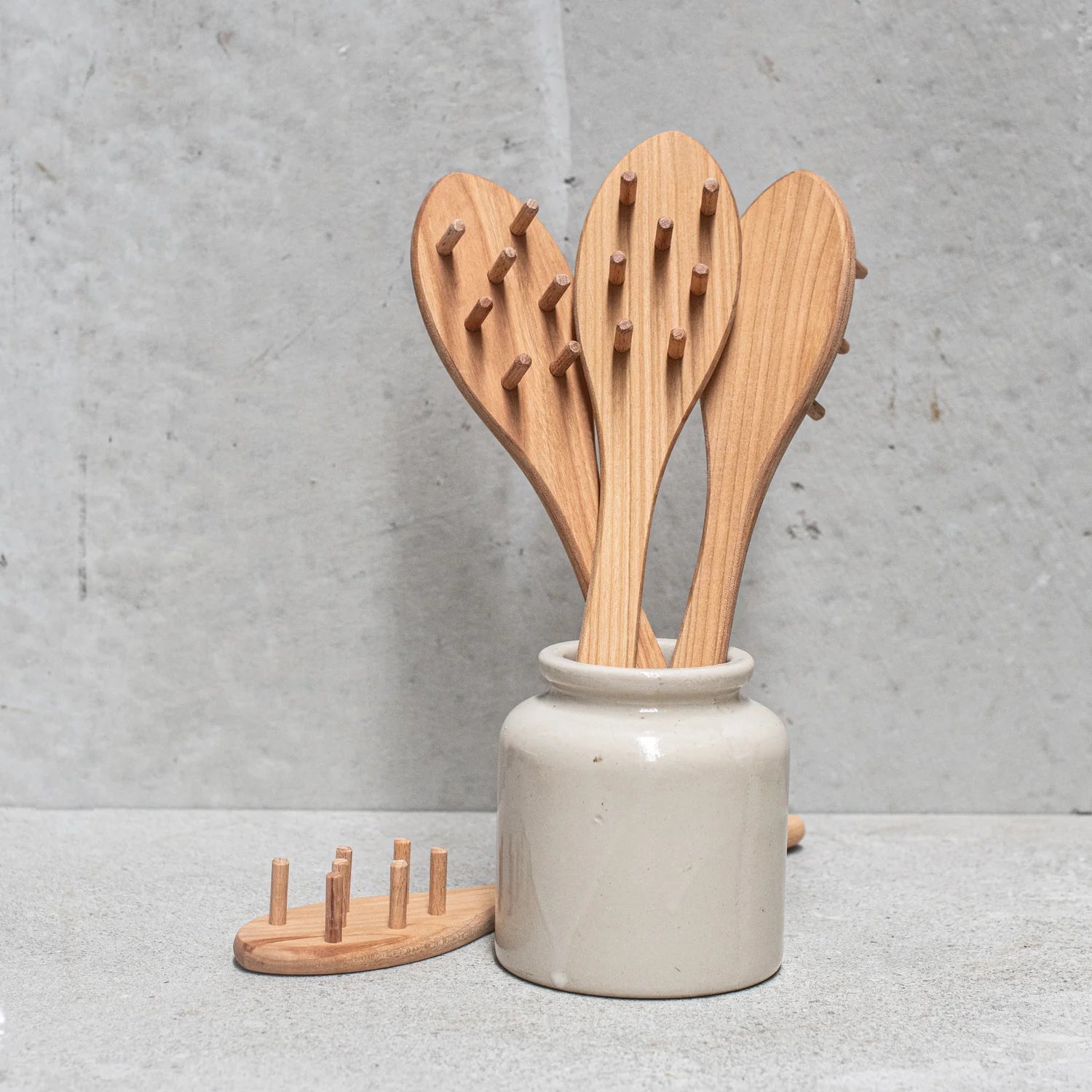 Cherrywood Spaghetti Spoon - The Flower Crate