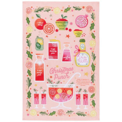 Christmas Punch Tea Towel Set - The Flower Crate