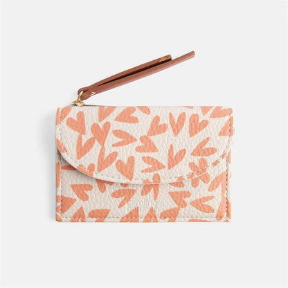 Coral Hearts Coin Purse - The Flower Crate