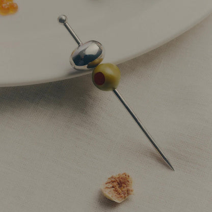 Corey Ashford - Cocktail Olive Pick, Silver - The Flower Crate