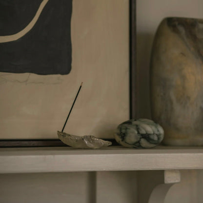 Corey Ashford - Silver Oyster Incense Holder - The Flower Crate