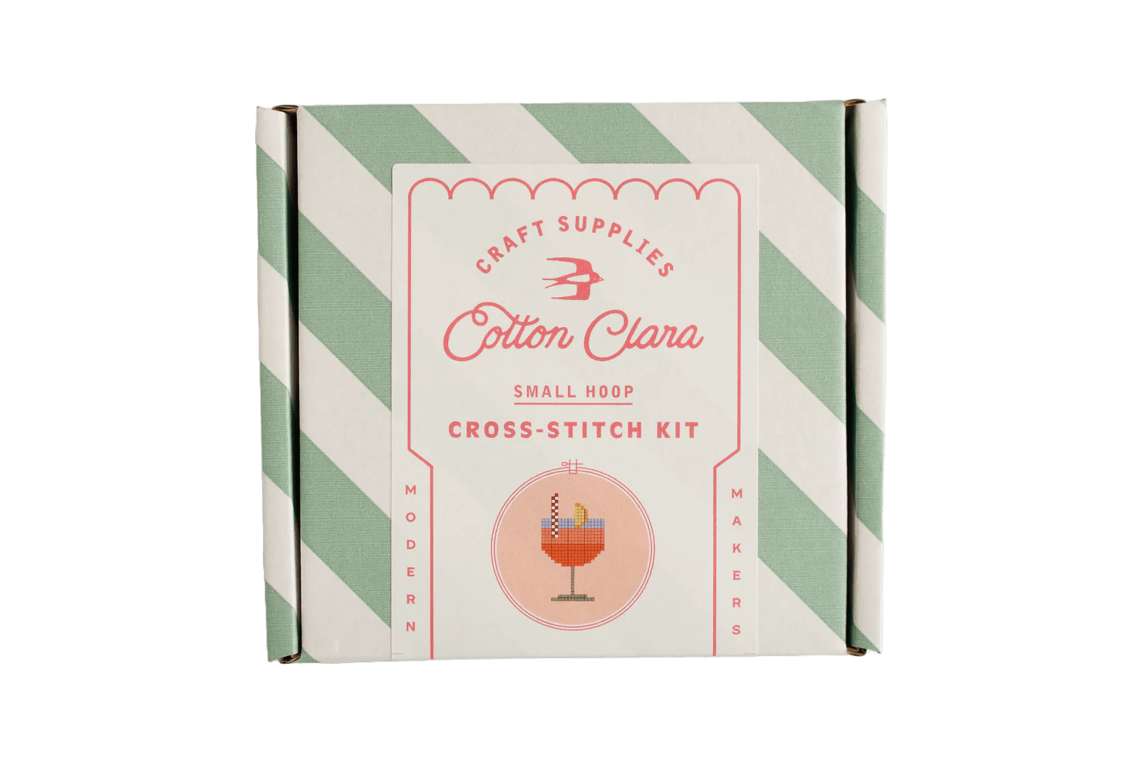 Cotton Clara - Aperol Spritz Cross Stitch Kit - The Flower Crate