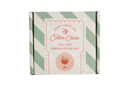 Cotton Clara - Aperol Spritz Cross Stitch Kit - The Flower Crate