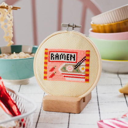 Cotton Clara - Ramen Cross Stitch Kit - The Flower Crate