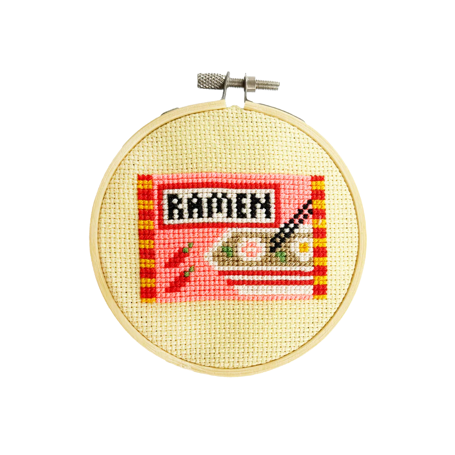 Cotton Clara - Ramen Cross Stitch Kit - The Flower Crate