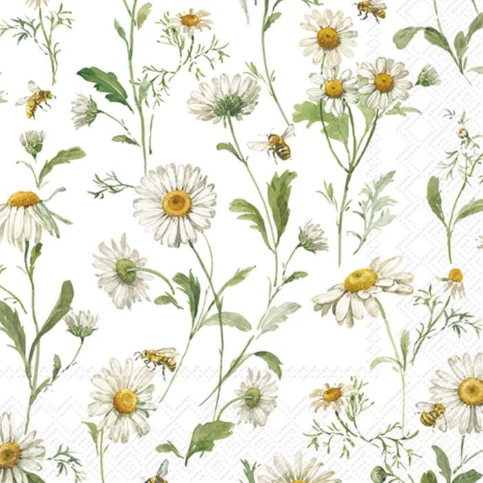 Daisies Cocktail Napkins - The Flower Crate