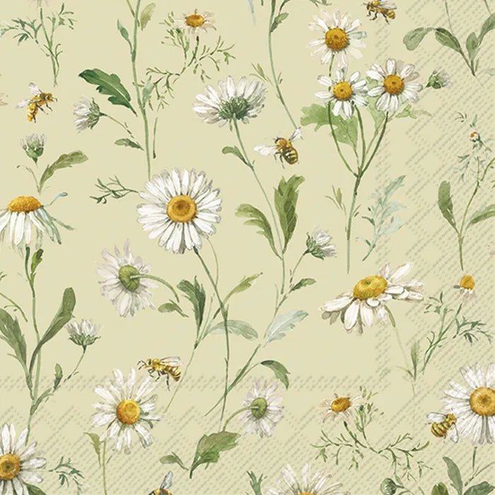 Daisies Luncheon Napkins - The Flower Crate