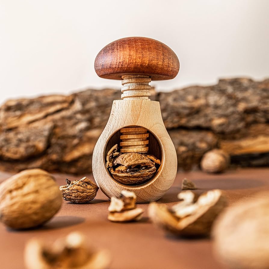 Dishy - Beech Wood Mushroom Nutcracker - The Flower Crate
