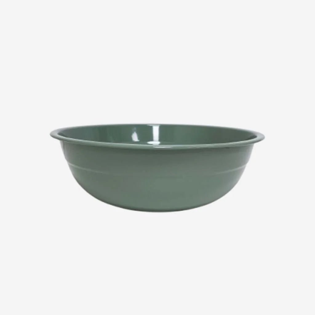 Dishy - Enamel Large Basin, Taragon - The Flower Crate