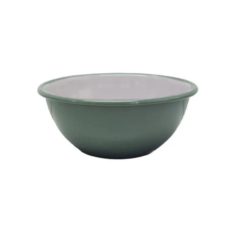 Dishy - Enamel Serving Bowl, Taragon - The Flower Crate