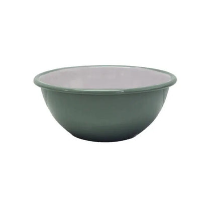 Dishy - Enamel Serving Bowl, Taragon - The Flower Crate