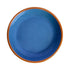 Dishy Enamelware Serving Plate - Blue & Brown - The Flower Crate