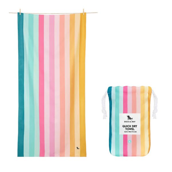 Dock & Bay - Quick - dry Towel, Coastal Candy - The Flower Crate