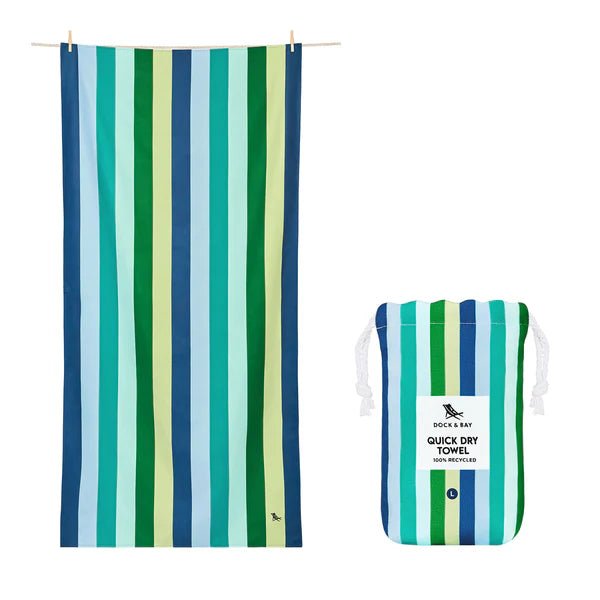 Dock &amp; Bay - Quick - dry Towel, Cool Lagoon - The Flower Crate