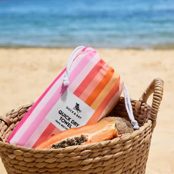 Dock &amp; Bay - Quick - dry Towel, Miami Sorbet - The Flower Crate