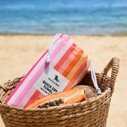 Dock &amp; Bay - Quick - dry Towel, Miami Sorbet - The Flower Crate