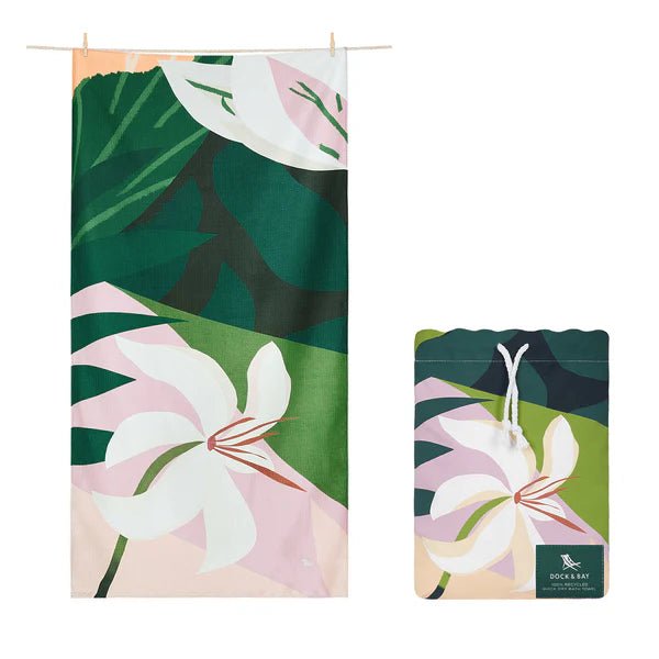 Dock & Bay Quick Dry Towel - Waffle Fabric, Monte Verde - The Flower Crate