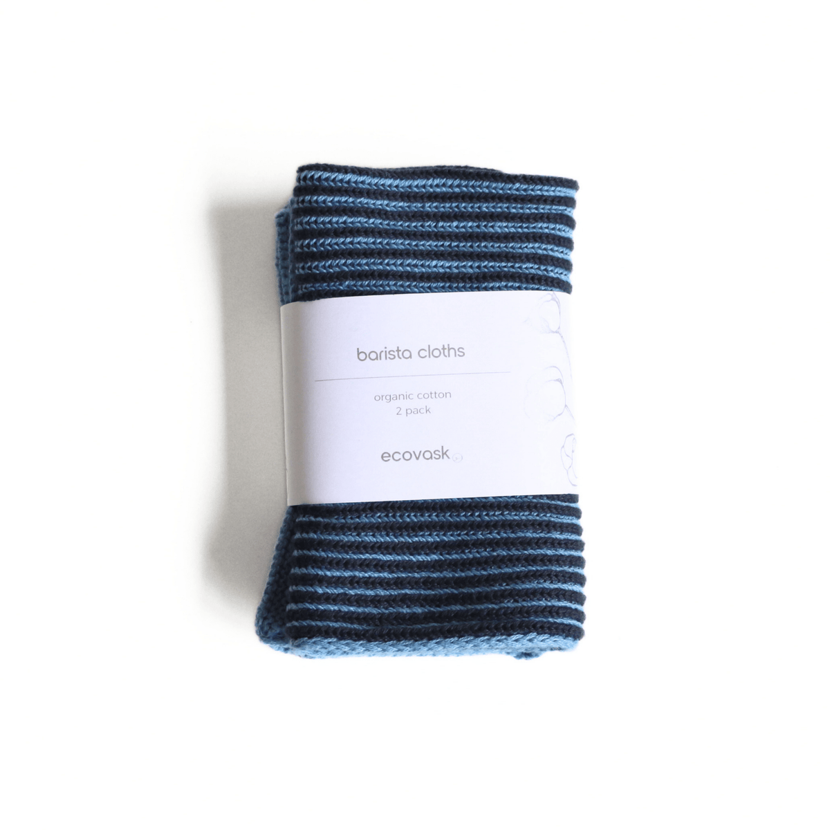 Ecovask - Barista Cloths 2 Pk, Navy. Blues Collection - The Flower Crate