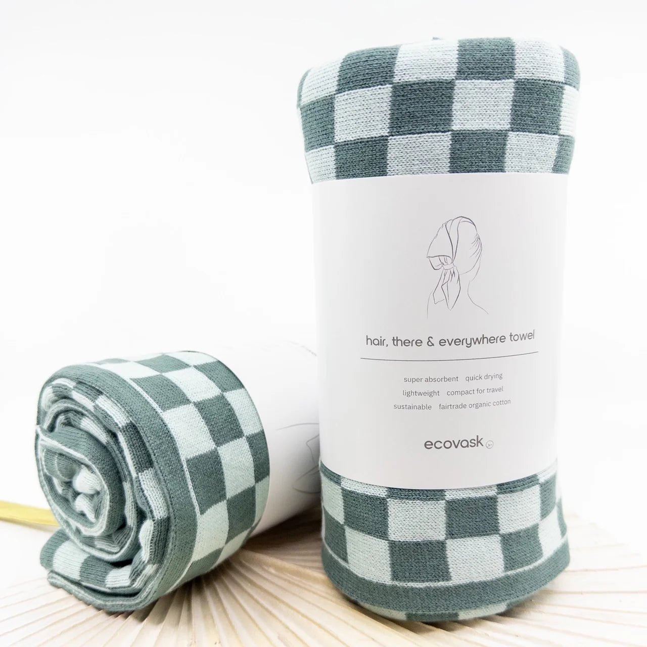 Ecovask - Hair, There &amp; Everywhere Towel - The Flower Crate