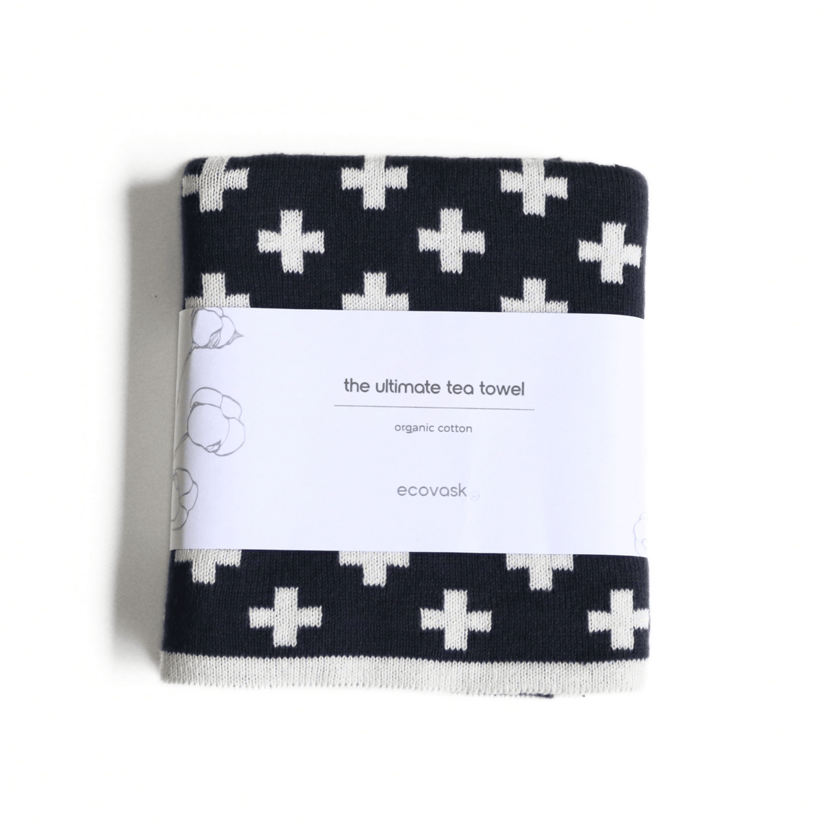 Ecovask - The Ultimate Tea Towel, Navy Plus. Blues Collection. - The Flower Crate