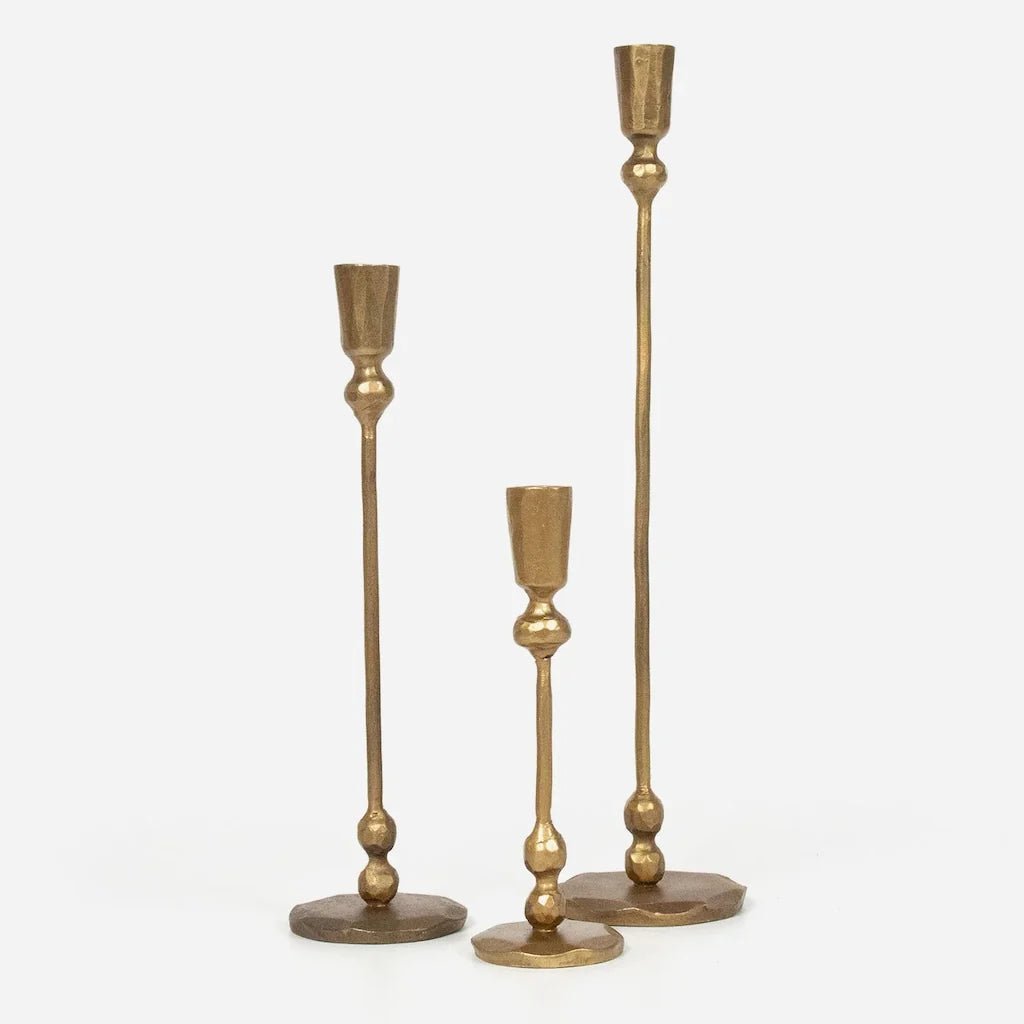 Eddie Gold Iron Candle Stand - The Flower Crate