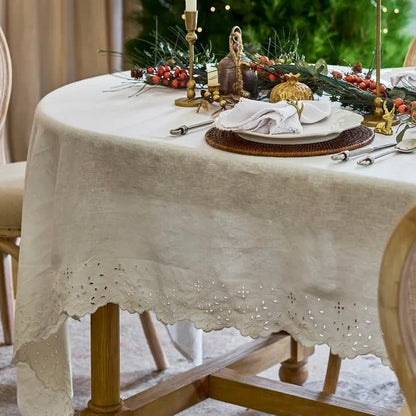 Embroidered Tablecloth - The Flower Crate
