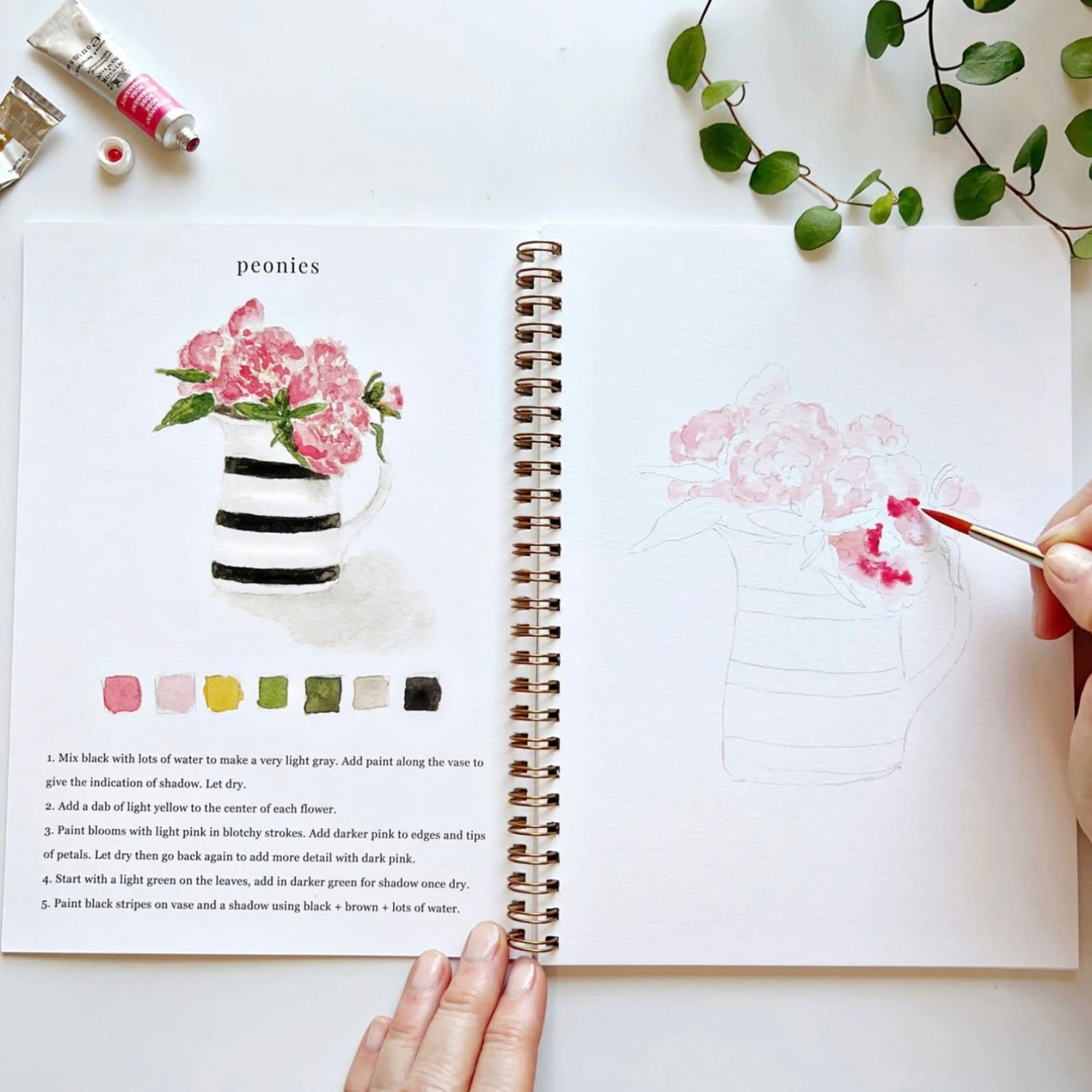 Emily Lex Studio - Bouquets Watercolour Workbook - The Flower Crate