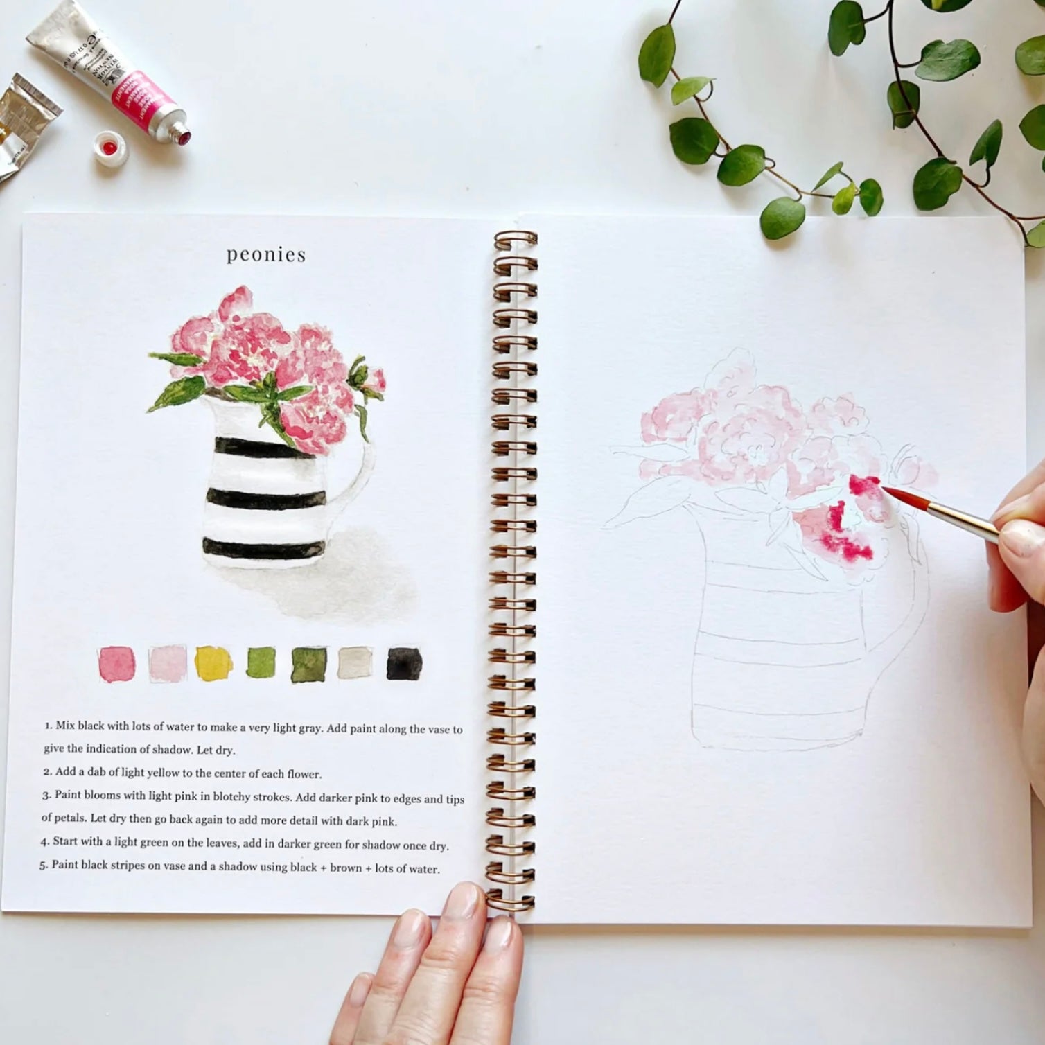 Emily Lex Studio - Bouquets Watercolour Workbook - The Flower Crate