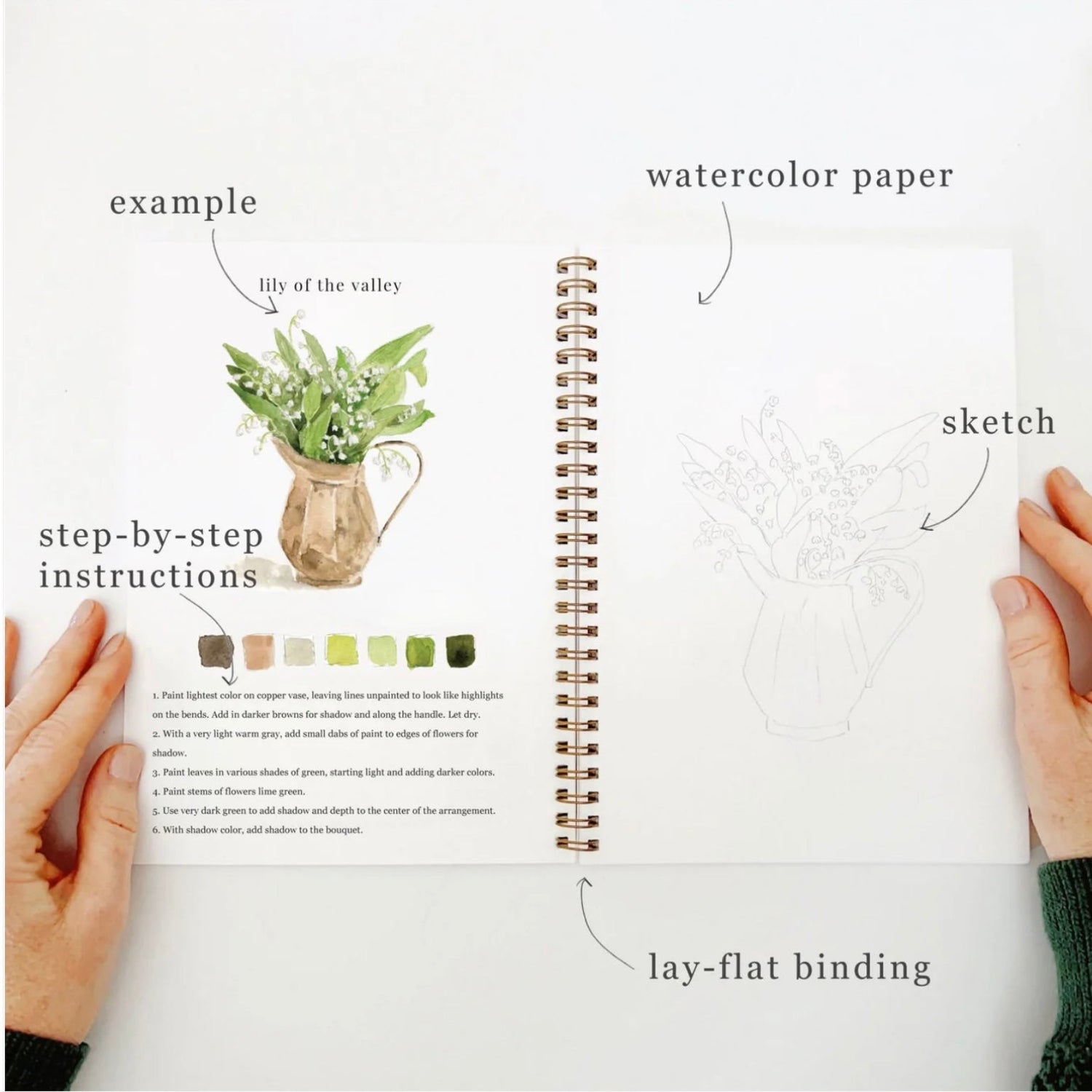 Emily Lex Studio - Bouquets Watercolour Workbook - The Flower Crate