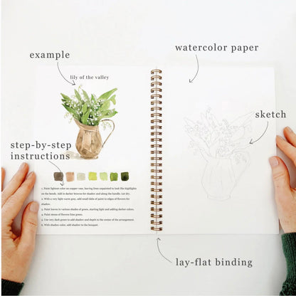 Emily Lex Studio - Bouquets Watercolour Workbook - The Flower Crate