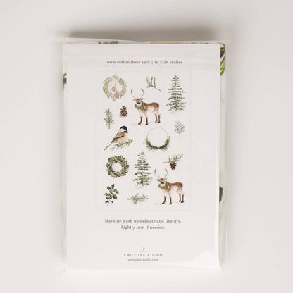 Emily Lex Studio - Evergreen Tea Towel - The Flower Crate