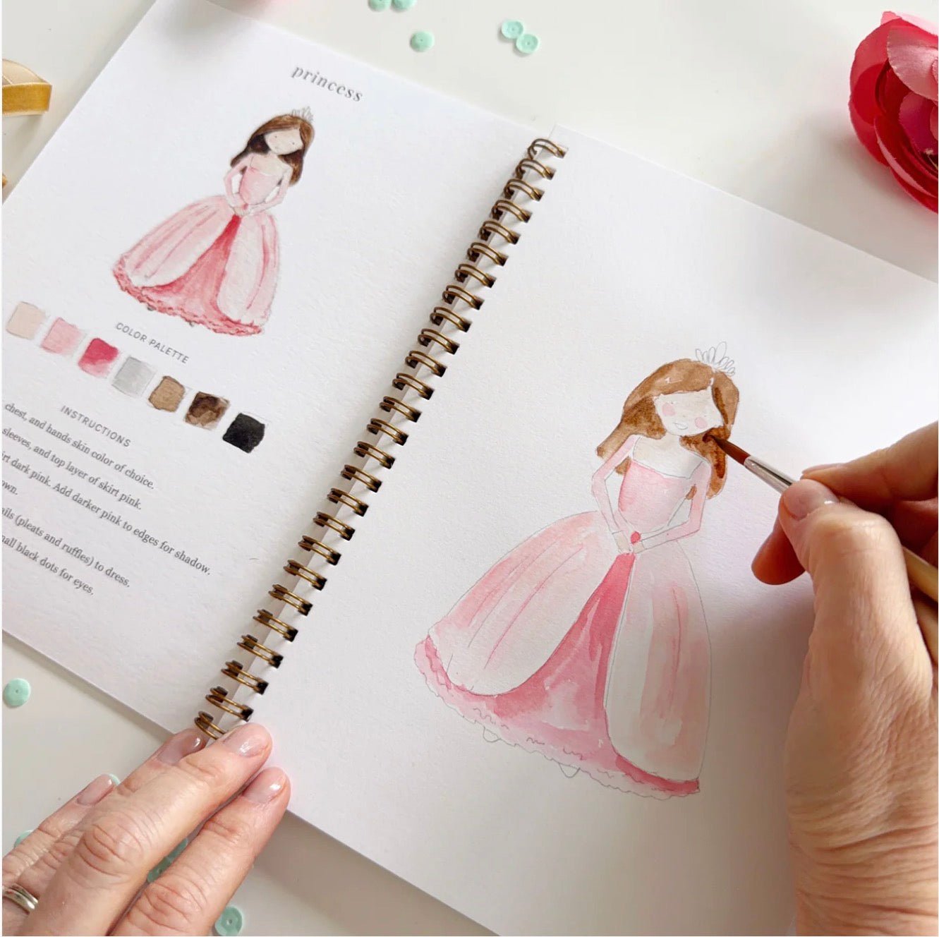 Emily Lex Studio - Fairytale Watercolour Workbook - The Flower Crate
