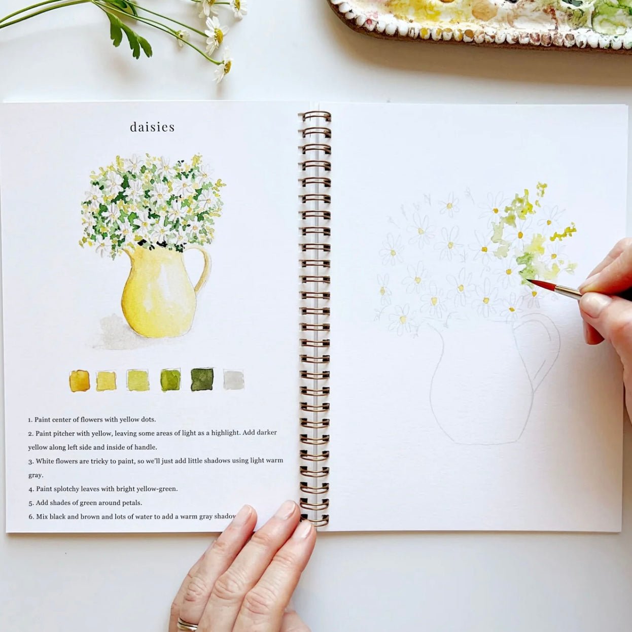 Emily Lex Studio - Flowers Watercolour Workbook - The Flower Crate