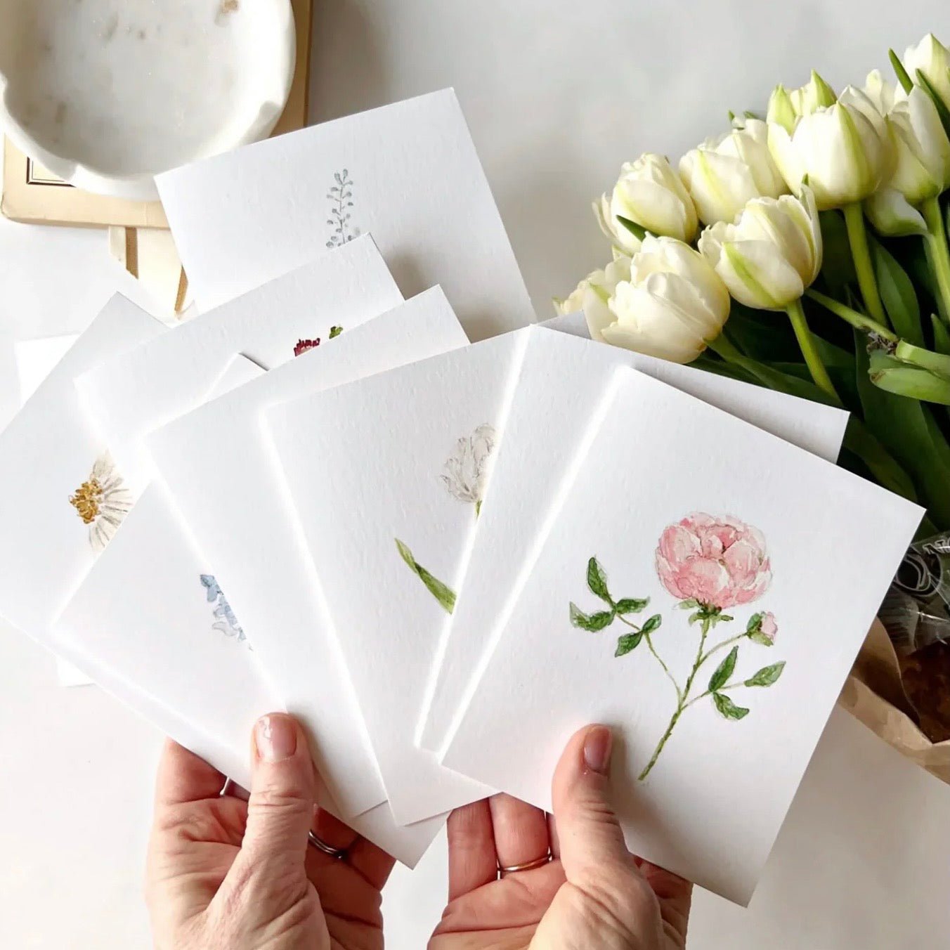Emily Lex Studio - Garden Flowers Notecard Set - The Flower Crate