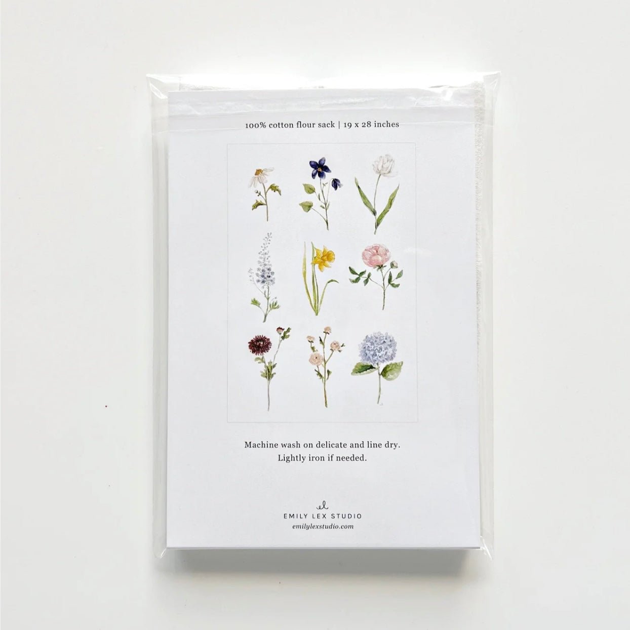 Emily Lex Studio - Garden Flowers Tea Towel - The Flower Crate
