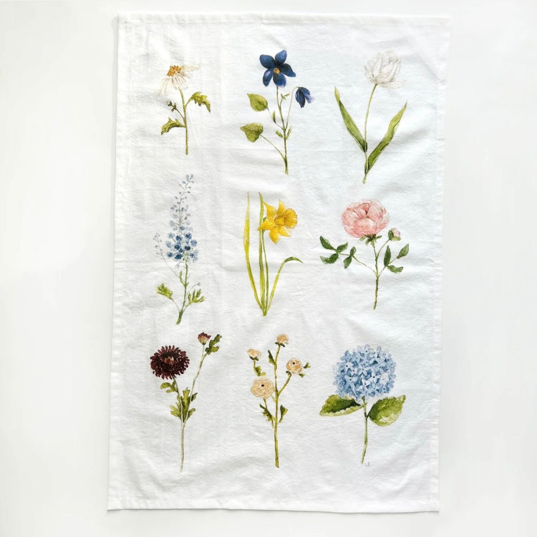 Emily Lex Studio - Garden Flowers Tea Towel - The Flower Crate