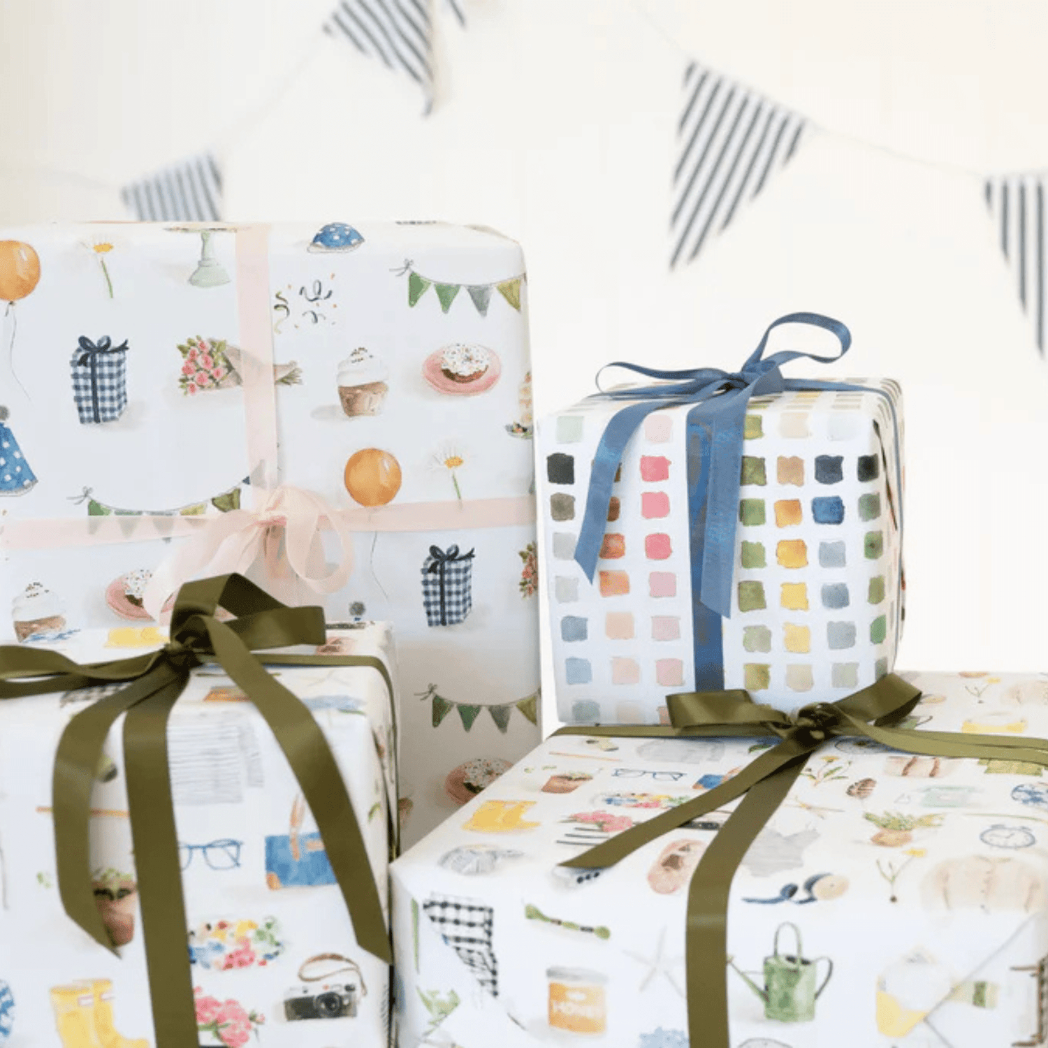 Emily Lex Studio - Gift Wrapping Paper - The Flower Crate