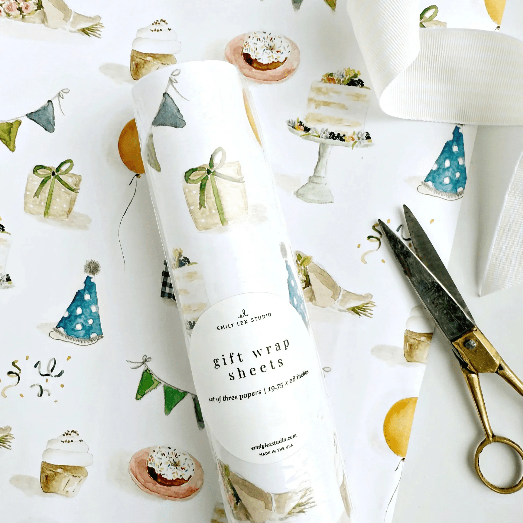 Emily Lex Studio - Gift Wrapping Paper - The Flower Crate