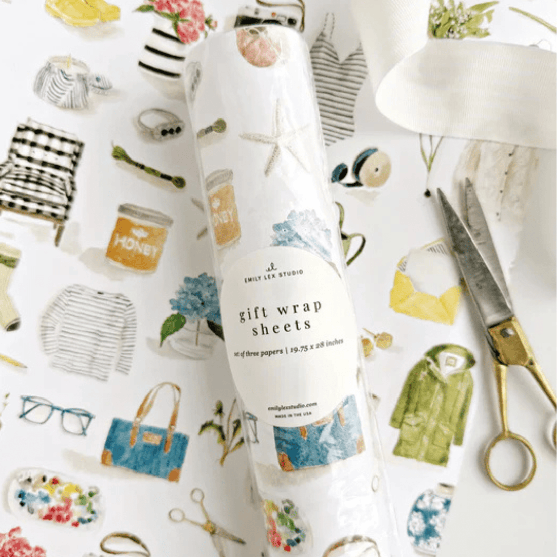 Emily Lex Studio - Gift Wrapping Paper - The Flower Crate