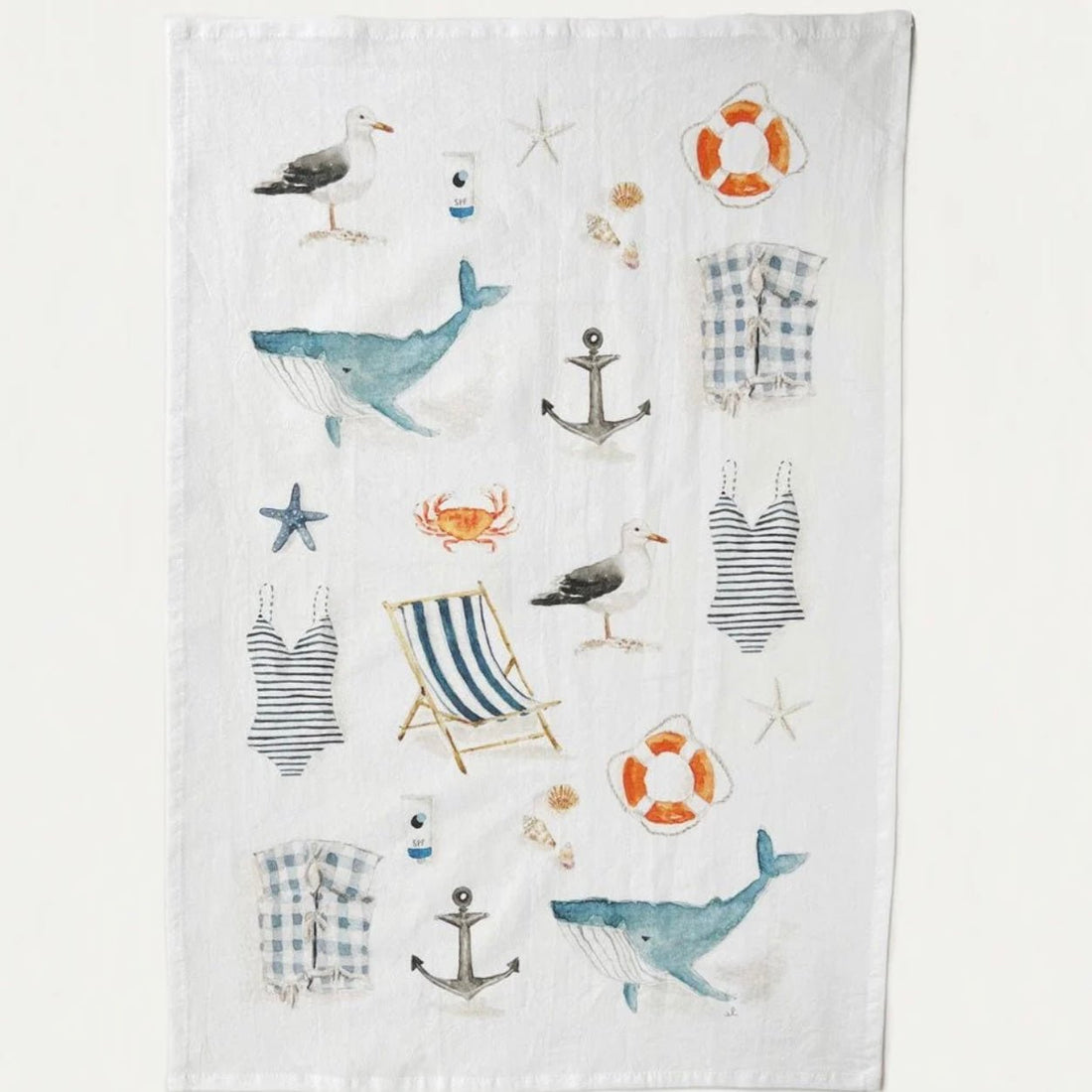 Emily Lex Studio - Seaside Tea Towel - The Flower Crate